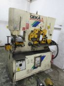 Geka Hydrocrop 80/A ironworker, serial no. 8283, with Wander foot control Electrical Disconnection