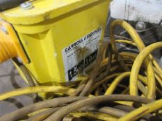 Carroll & Meynell 1.5 kva, 110v transformer and quantity of assorted extension leads