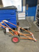 Two assorted transport trollies