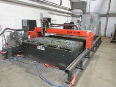 Kerf RUR 2500P UltraSharp travelling bridge type plasma cutter serial no. 02190 (2023), table
