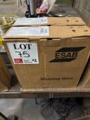 Two reels of ESAB weld G3Si1 1.0mm welding wire