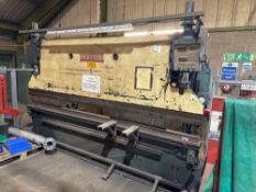 Pearson 100 ton press brake, 12' 3