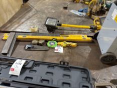 Six spirit levels, three tape measures and a digital micrometer