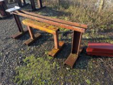 Two various metal trestles