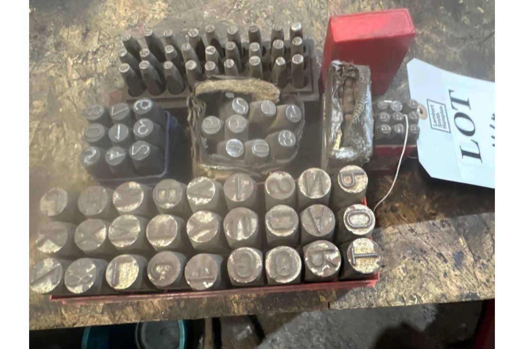 Various number and letter indenting sets - Image 2 of 3