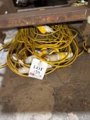 Five 110v extension leads, large fixing