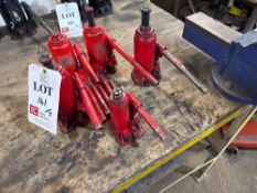 Five various bottle jacks (cert until Feb 25)
