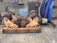 Pair of large roll manipulators with one motorised manipulator 3 phase