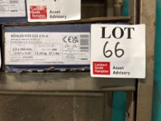 Three Tubes of Bohler Fox EAS 4 M-A welding rods size 2,5 x 350mm