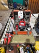 Sokkia LP3A laser level c/w tripod, case and high stick