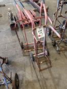 Two gas bottle trollies