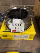 Two reels of ESAB OK Tubrod 15.14 1.2mm welding wire