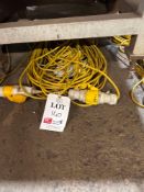 Five 110v extension leads, large fixing