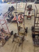 Two gas bottle trollies