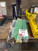 Six part used packs of variouse welding rods as lotted