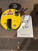 Camlok sheet lifting clamp SWL 1500Kg 20mm gap (cert until Feb 25)