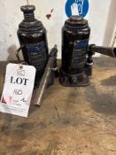 Two 15 ton bottle jacks (cert until Feb 25)