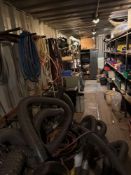 Contents of 40' shipping container workshop to include various pipe gaskets, pipe flanges, pipe fitt