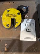 JH Lifting sheet lifting clamp SWL 1500Kg 20mm gap (cert until Feb 25)