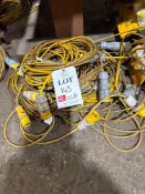 Ten 110v extension leads, small fixing