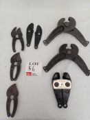 Assorted bolt/cable cutter heads