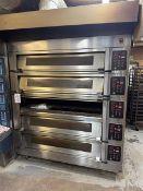 Mono 5 deck mobile oven, model FG257-3P-MI, Serial no. 06/287665-FA042903 (2012), 1400mm loading