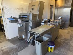 Jongerius International high speed bread slicer, variable thickness slicer 10mm - 18mm, production
