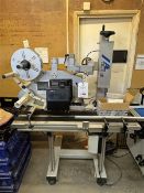 AL Tech mobile automatic single head stainless steel labelling machine, model AL Code, serial no.