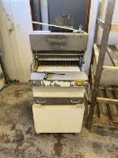 Torrento mobile commercial bread slicer, model MODET43X5C A8+stand, serial no. 2010-010/1 (2010)