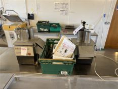 Robot Coupe CL50 bench top, version D slicer, 240v, with accessories to include 1 x Robot for spares