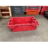 Circa 200 plastic trays (branded), approx. 900 x 500 x 260mm Manual Handling: Please ensure