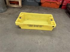 Circa 450 plastic trays (branded), approx. 800 x 500 x 200mm Manual Handling: Please ensure