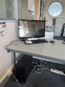 Computer system, Dell desktop monitor, model 52240TB, keyboard, mouser