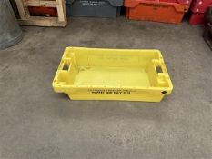 Circa 450 plastic trays (branded), approx. 800 x 500 x 200mm Manual Handling: Please ensure