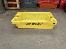 Circa 450 plastic trays (branded), approx. 800 x 500 x 200mm Manual Handling: Please ensure