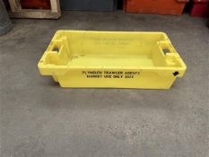 Circa 450 plastic trays (branded), approx. 800 x 500 x 200mm Manual Handling: Please ensure