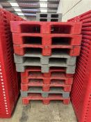 Ten plastic pallets Manual Handling: Please ensure sufficient & suitable resource / handling aids