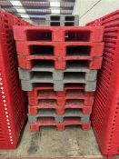 Ten plastic pallets Manual Handling: Please ensure sufficient & suitable resource / handling aids