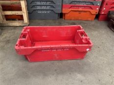 Circa 200 plastic trays (branded), approx. 900 x 500 x 260mm Manual Handling: Please ensure