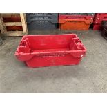 Circa 200 plastic trays (branded), approx. 900 x 500 x 260mm Manual Handling: Please ensure