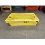 Circa 450 plastic trays (branded), approx. 800 x 500 x 200mm Manual Handling: Please ensure