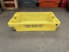 Circa 450 plastic trays (branded), approx. 800 x 500 x 200mm Manual Handling: Please ensure