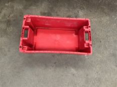 Circa 200 plastic trays (branded), approx. 900 x 500 x 260mm Manual Handling: Please ensure