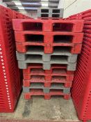 Ten plastic pallets Manual Handling: Please ensure sufficient & suitable resource / handling aids