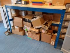 Boltless steel framed packing table, 1540mm x 770mm