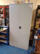 3 x various metal double door office cabinets (excluding contents)