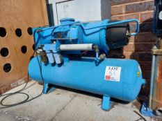 Hydrovane 502PUR510 receiver mounted screw compressor, Serial no. 4035D300, 2.2kv, 11 bar (240v)