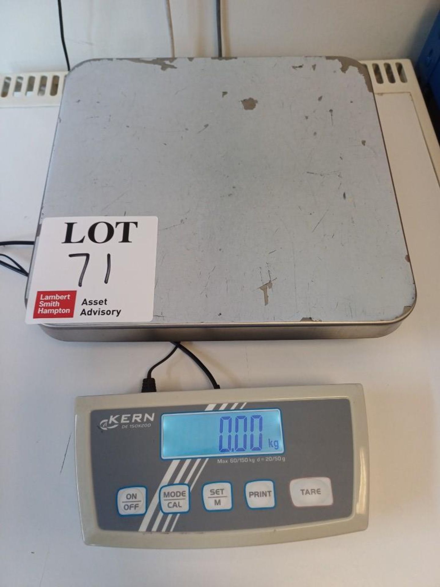 Kern DE150K20E counter top digital scales, 20g - 150kg capacity