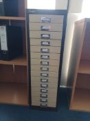 Silverline 15-drawer metal stationery cabinet (excluding contents)