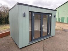Pre-fabricated composite garden room, exterior size: length 270cm x width 375cm x height 250cm compl